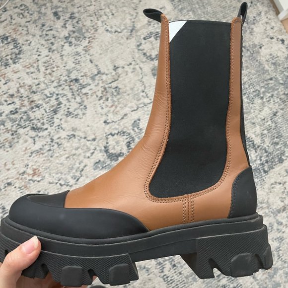 GANNI brown and black boots - Picture 9 of 10